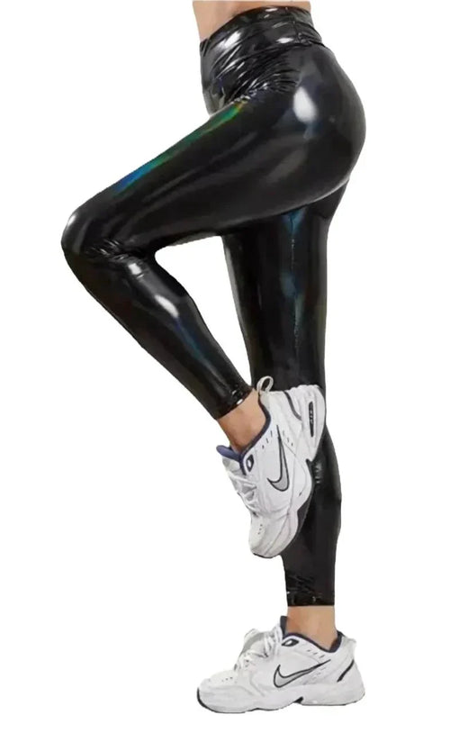 Colanți din Latex cu Talie Înaltă | Colanți Termici Dama cu Captușeală