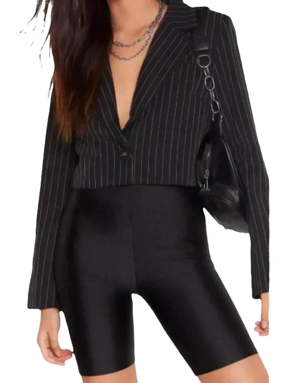 Colanți Scurți cu Talie Înaltă din Lycra | Colanți Modelatori Dama cu Efect Push Up