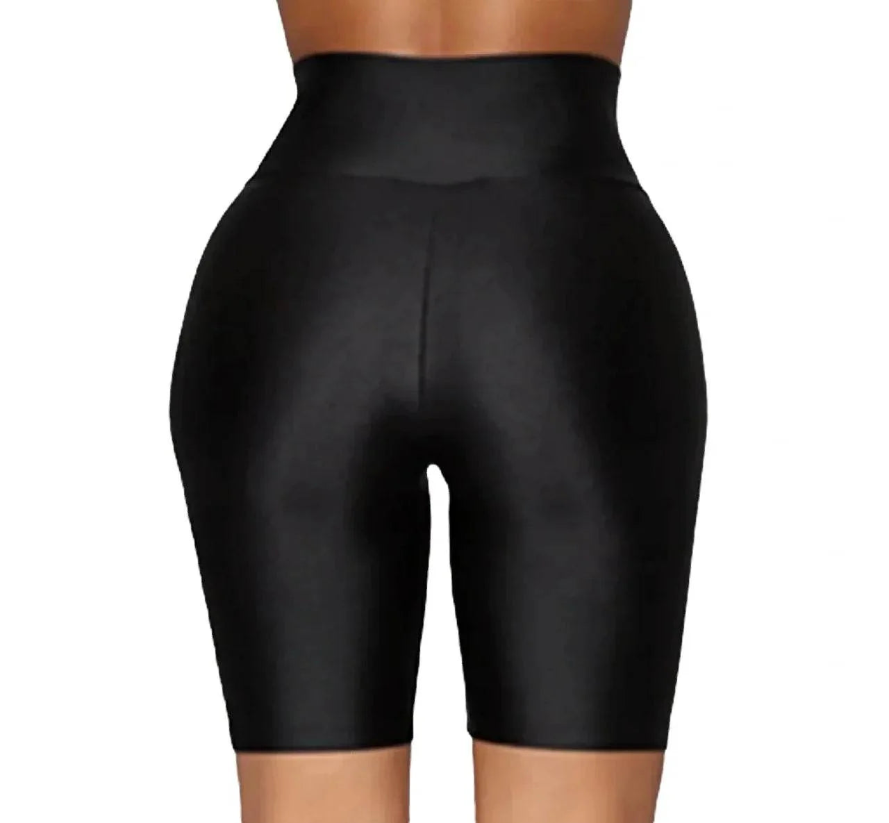 Colanți Scurți cu Talie Înaltă din Lycra | Colanți Modelatori Dama cu Efect Push Up