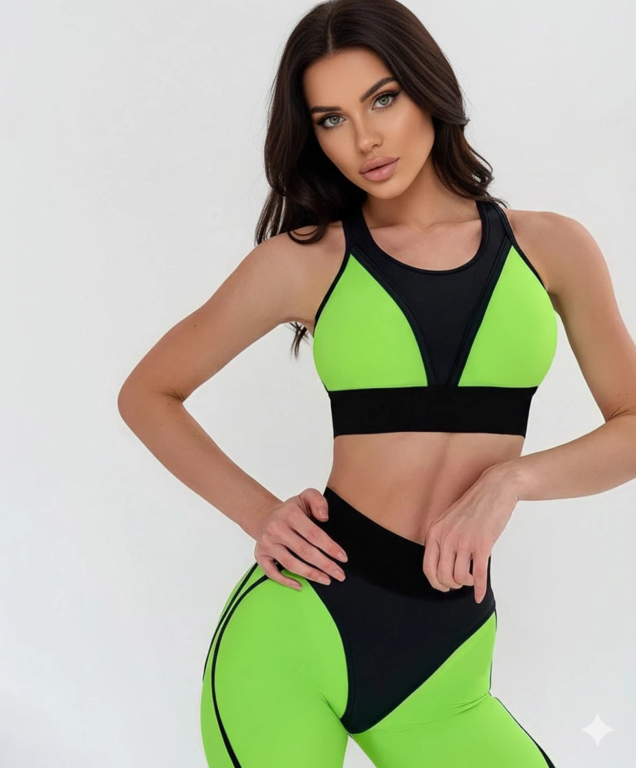 Compleu Fitness Verde Neon