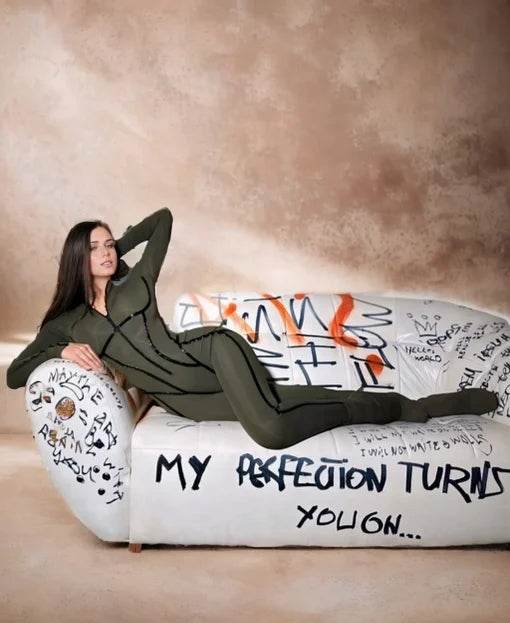 Salopeta Modelatoare cu Insertii Latex Kaki